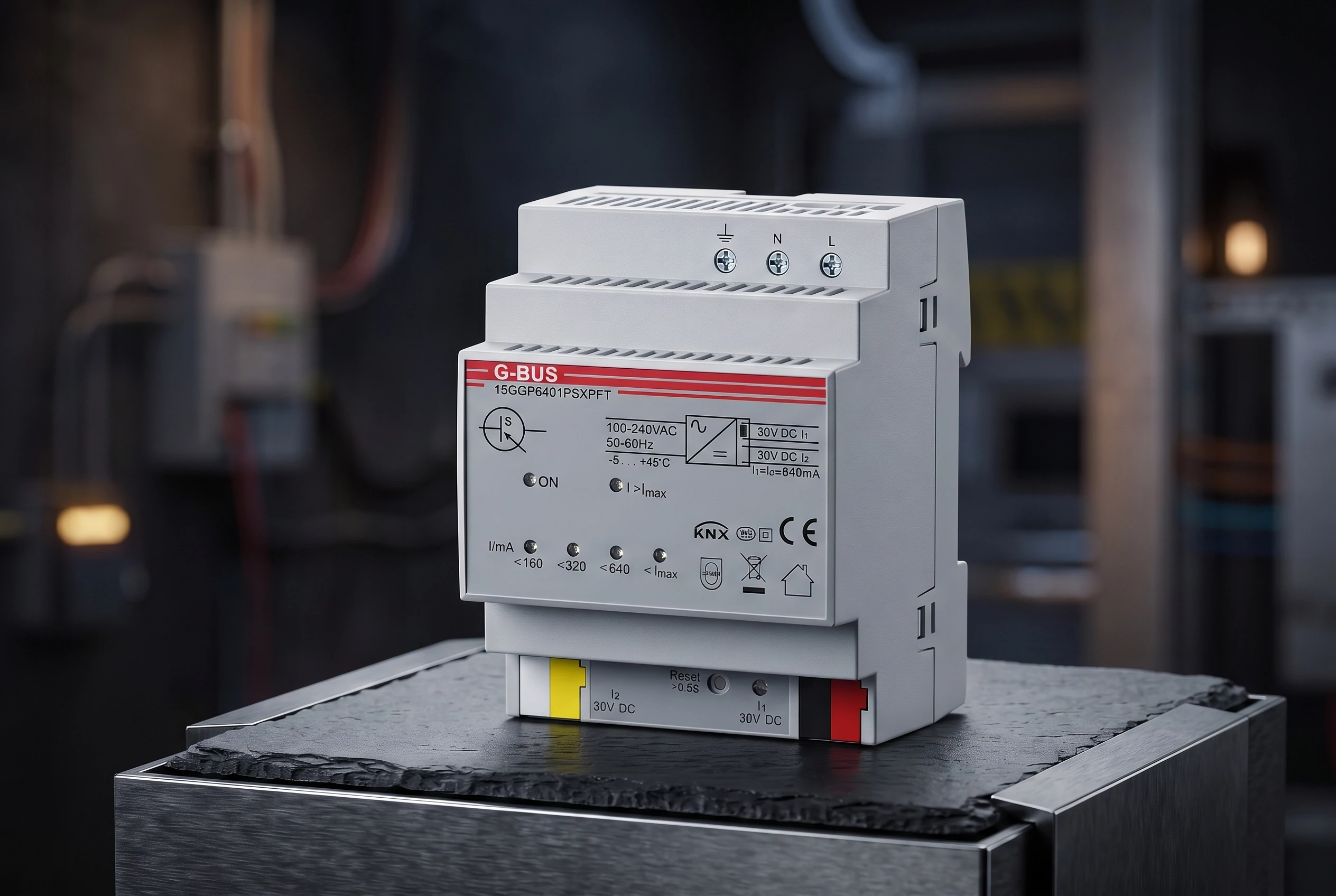 KNX 640mA Power Supply with Auxiliary