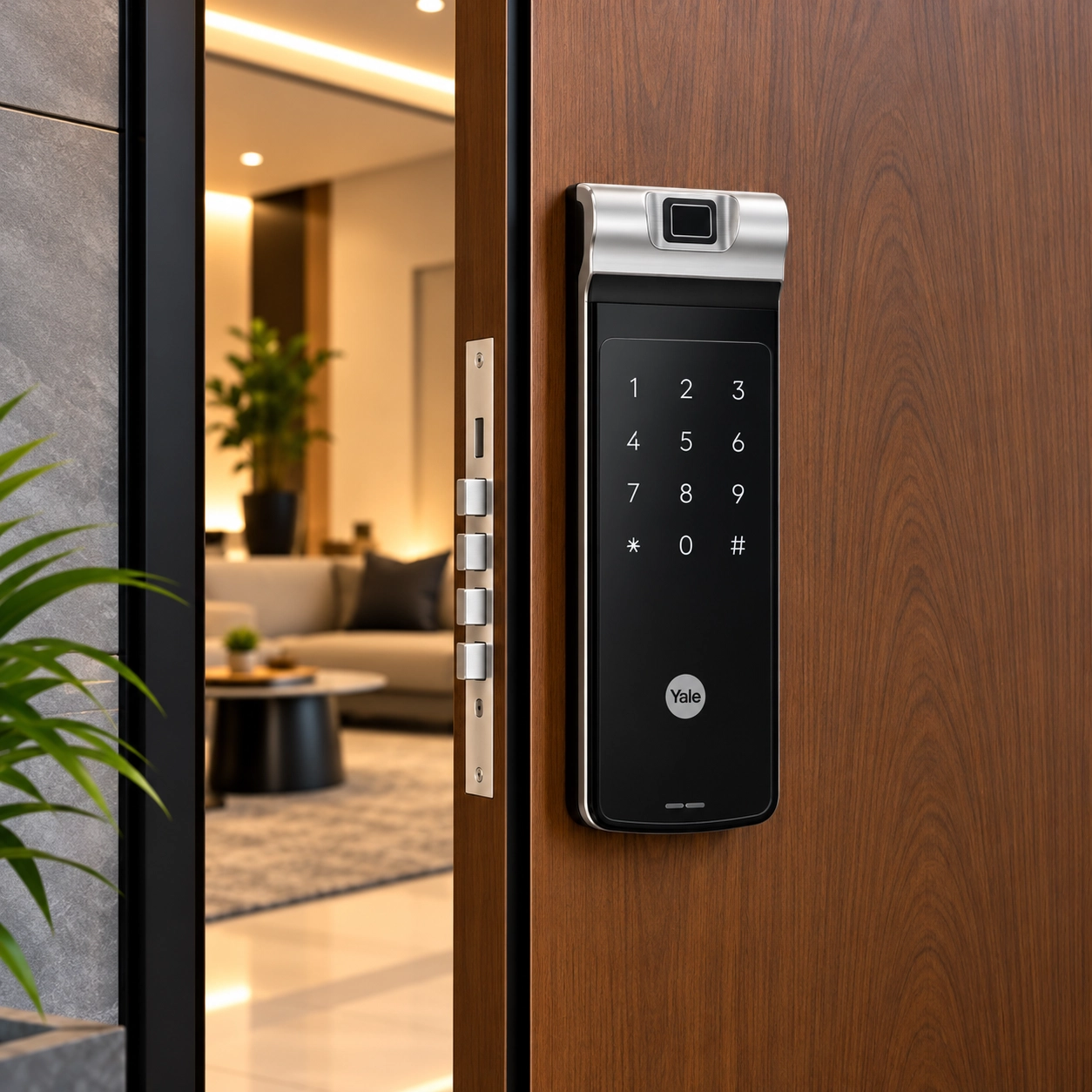 Yale YDR 41 Smart Biometric & PIN Rim Lock